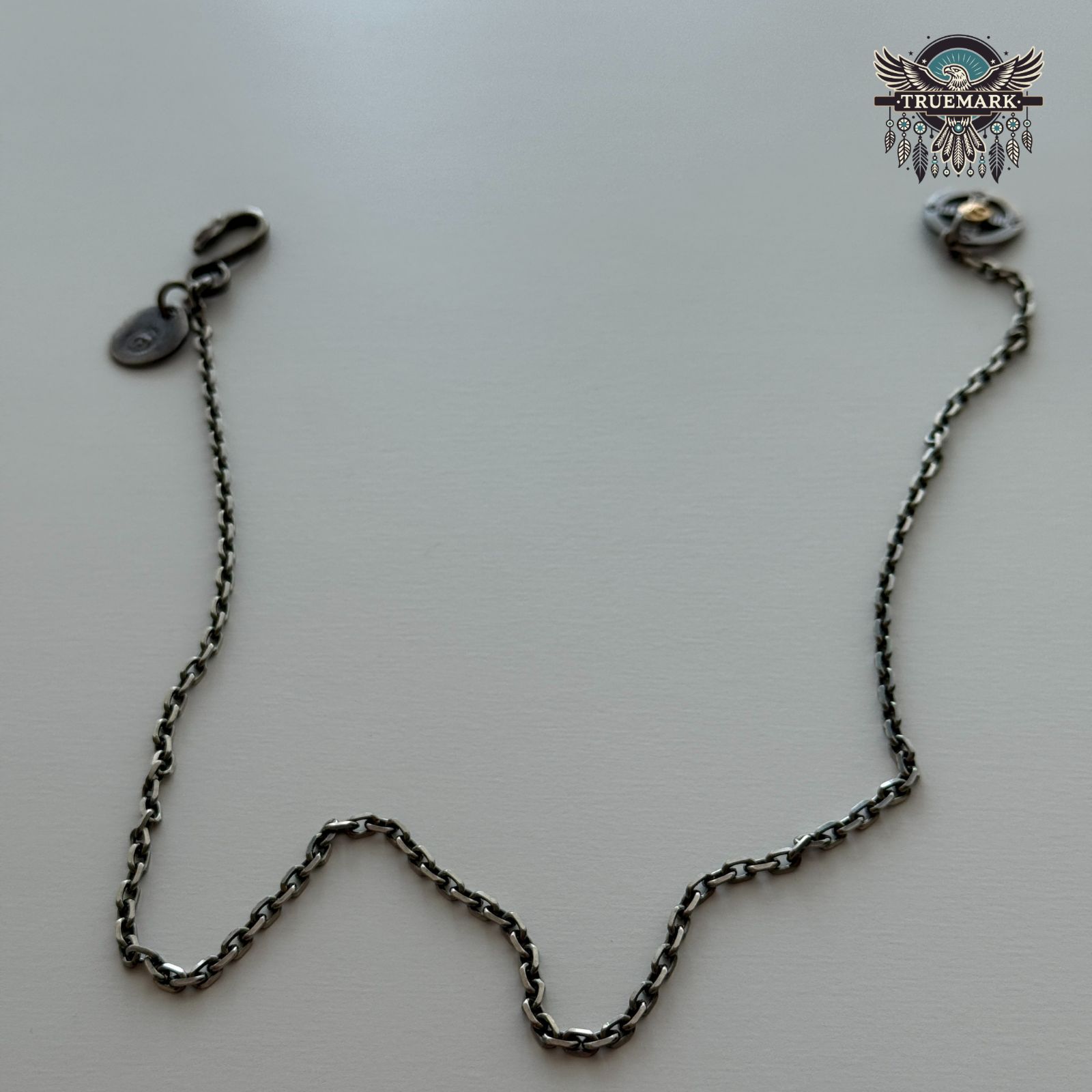 ゴローズ 金メタル付ホイール/イーグルフック細角（50cm）チェーン＋