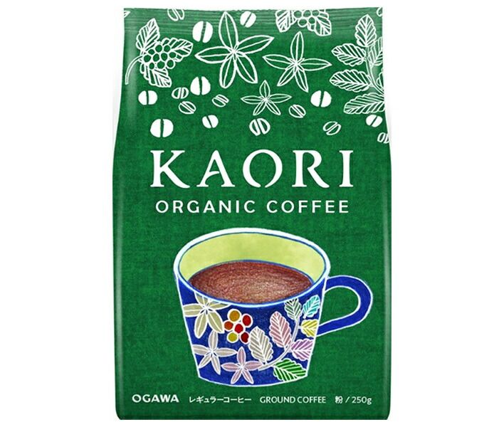 小川珈琲 カオリ オーガニックコーヒー 粉 250g×12袋入× 2ケース ｜ 嗜好品 コーヒー