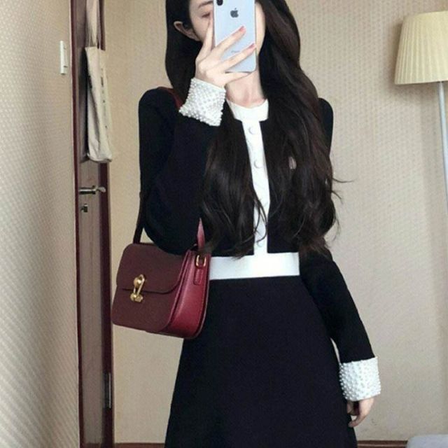 トップス デート セーター カーディガン 袖あり 長袖 Vネック 襟なし