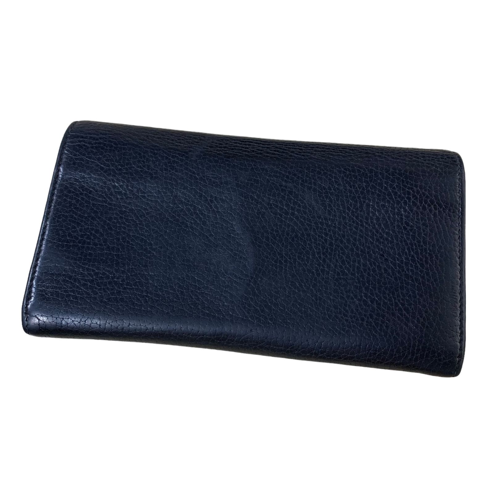 ◇中古品◇ GUCCI グッチ ソーホー レザー GG ブラック 長財布 