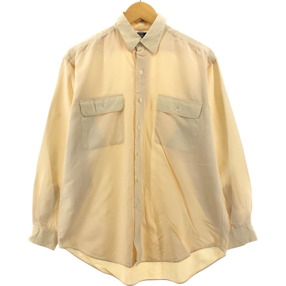Ralph Lauren - 古着 ラルフローレン Ralph Lauren LAUREN ローレン 長袖 シルクシャツ ロールアップシャツ レディースM相当 /eaa549672 Ralph Lauren - 古着 ラルフローレン Ralph Lauren LAUREN