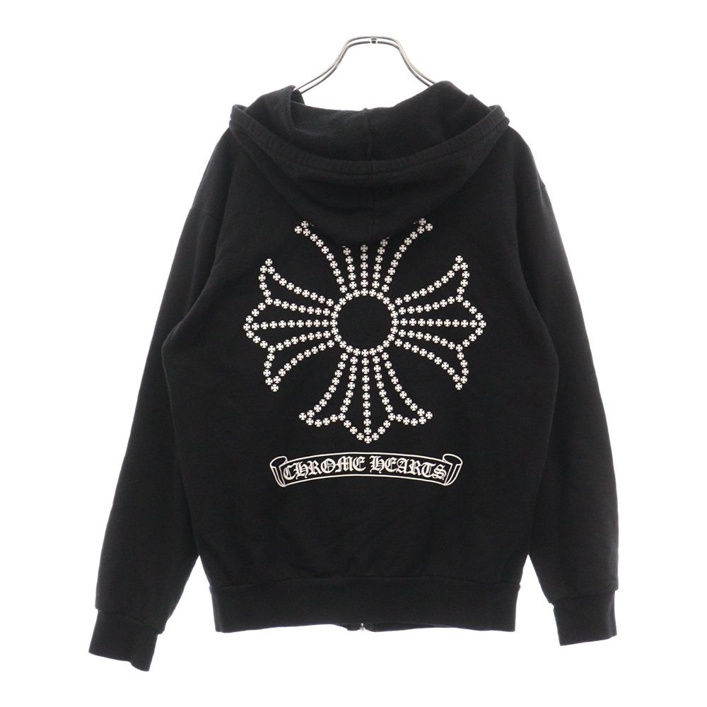 CHROME HEARTS (クロムハーツ) SWTSHRT HD ZIP CHプラスプリントジップ