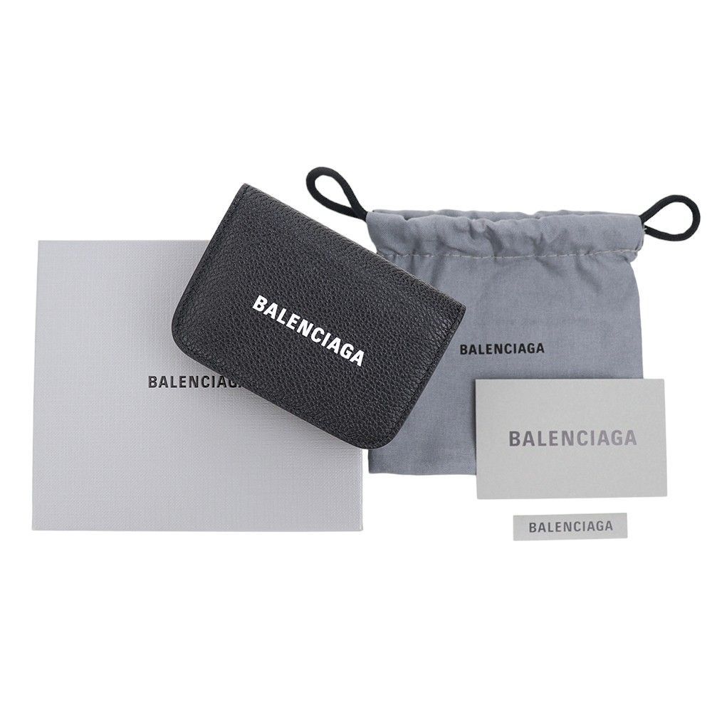 【国内発】BALENCIAGA 593813 Cash Mini Wallet ミニ財布 ギフト BALENCIAGA バレンシアガ 三つ折り財布 CASH MIN 593813 1IZIM