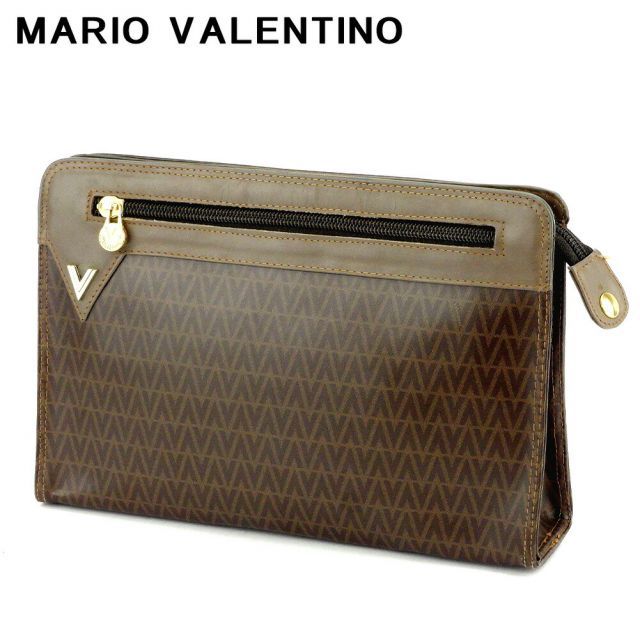【X'masセール★30%OFF】マリオ・ヴァレンティノ MARIO VALENTINO クラッチバッグ ブラウン レディース 中古 マリオ ヴァレンティノ クラッチバッグ ブランドバッグ バック
