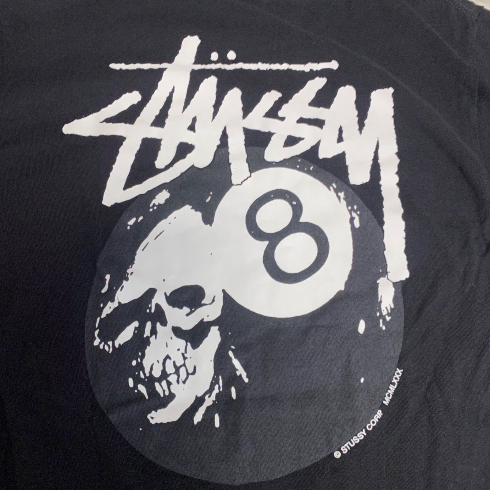 STUSSY ステューシー スカル 8ボール エイトボール Tシャツ メンズ S 
