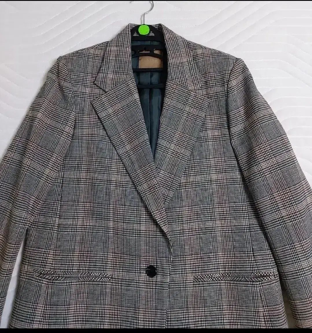 ハン サムラット LATT チェック柄ジャケット 55 ワンボタンジャケットザハンアイランドドットコム