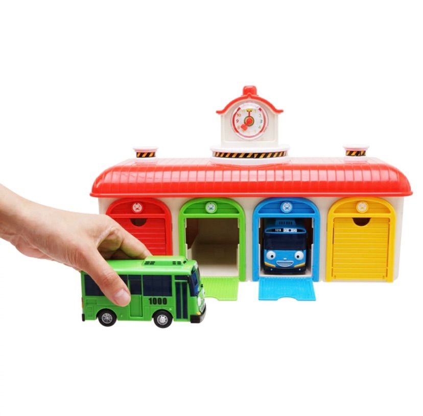 ちびっこバスタヨ 車庫 TAYO ガレージ4台セットThe Little Bus - メルカリ