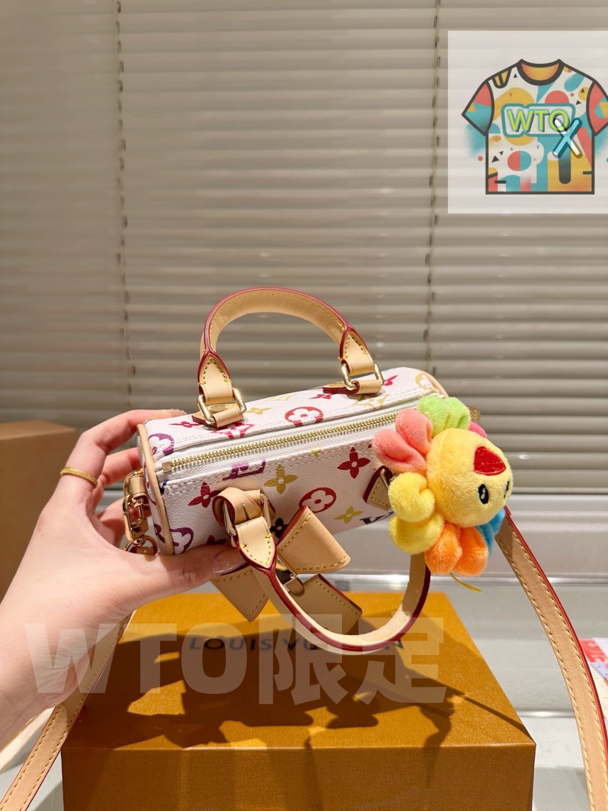 今日WTO】LV x Takashi Murakami White Multicolor Nano Speedy