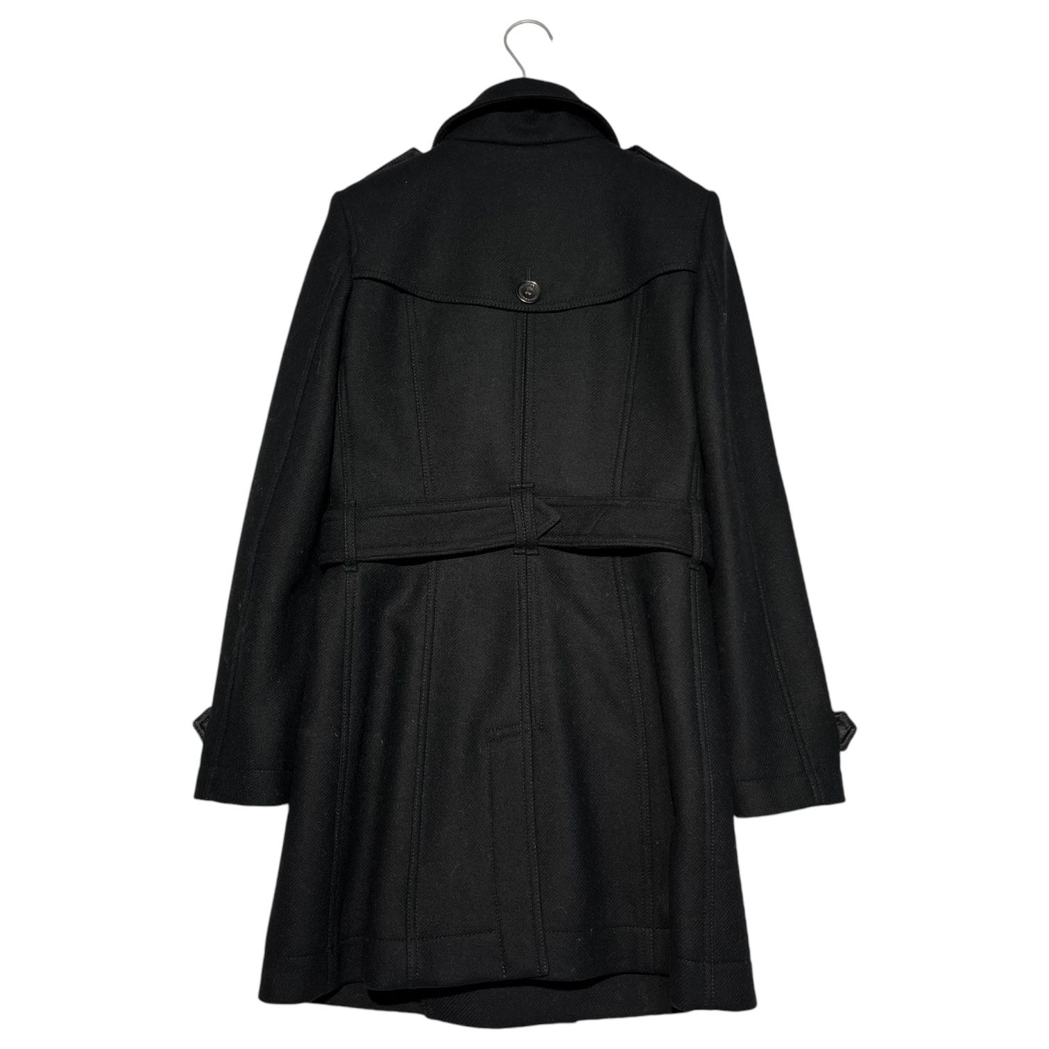 BURBERRY(バーバリー) Melton double-breasted belted coat メルトン 