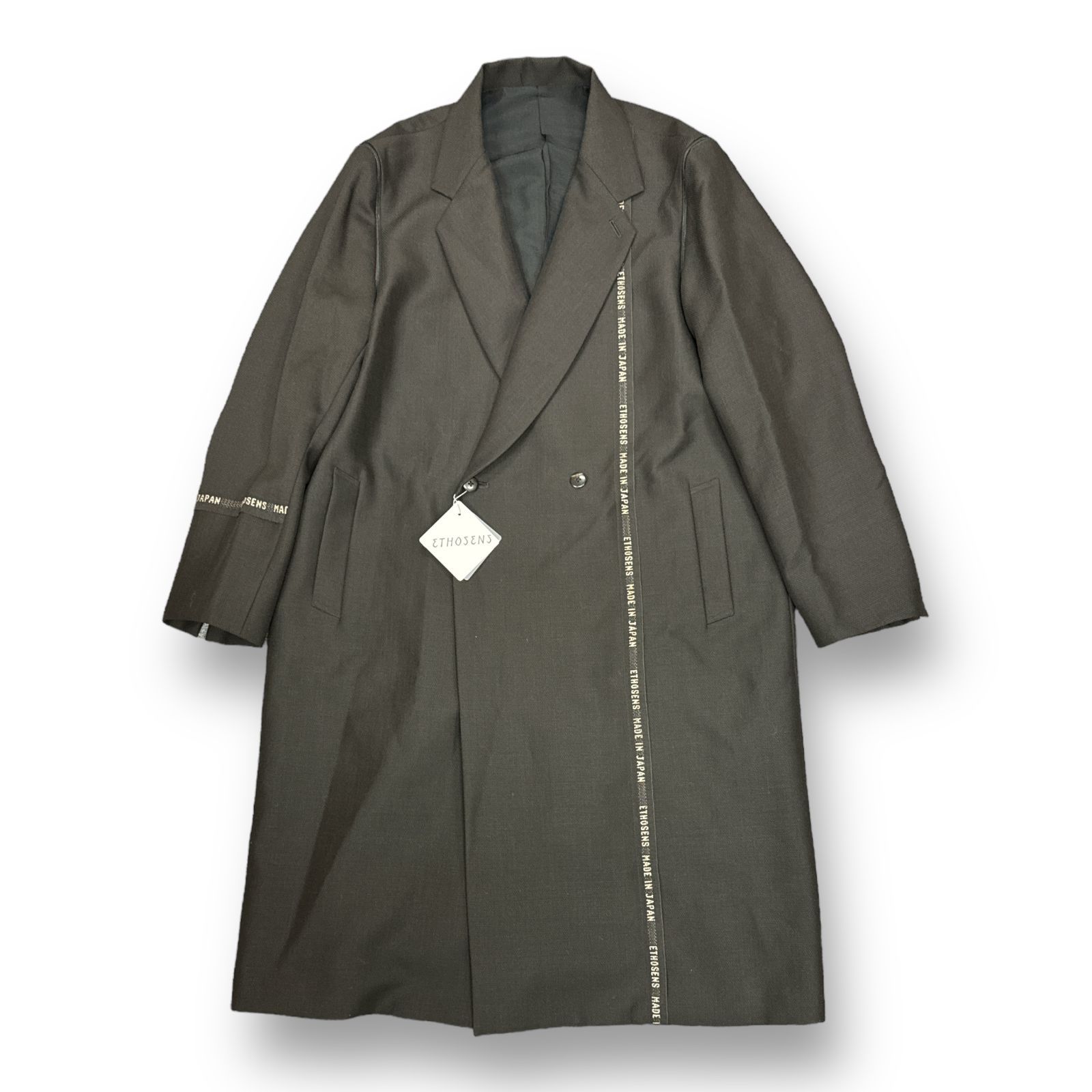 定価99000円 新品 ETHOSENS Ear name Coat チェスターコート