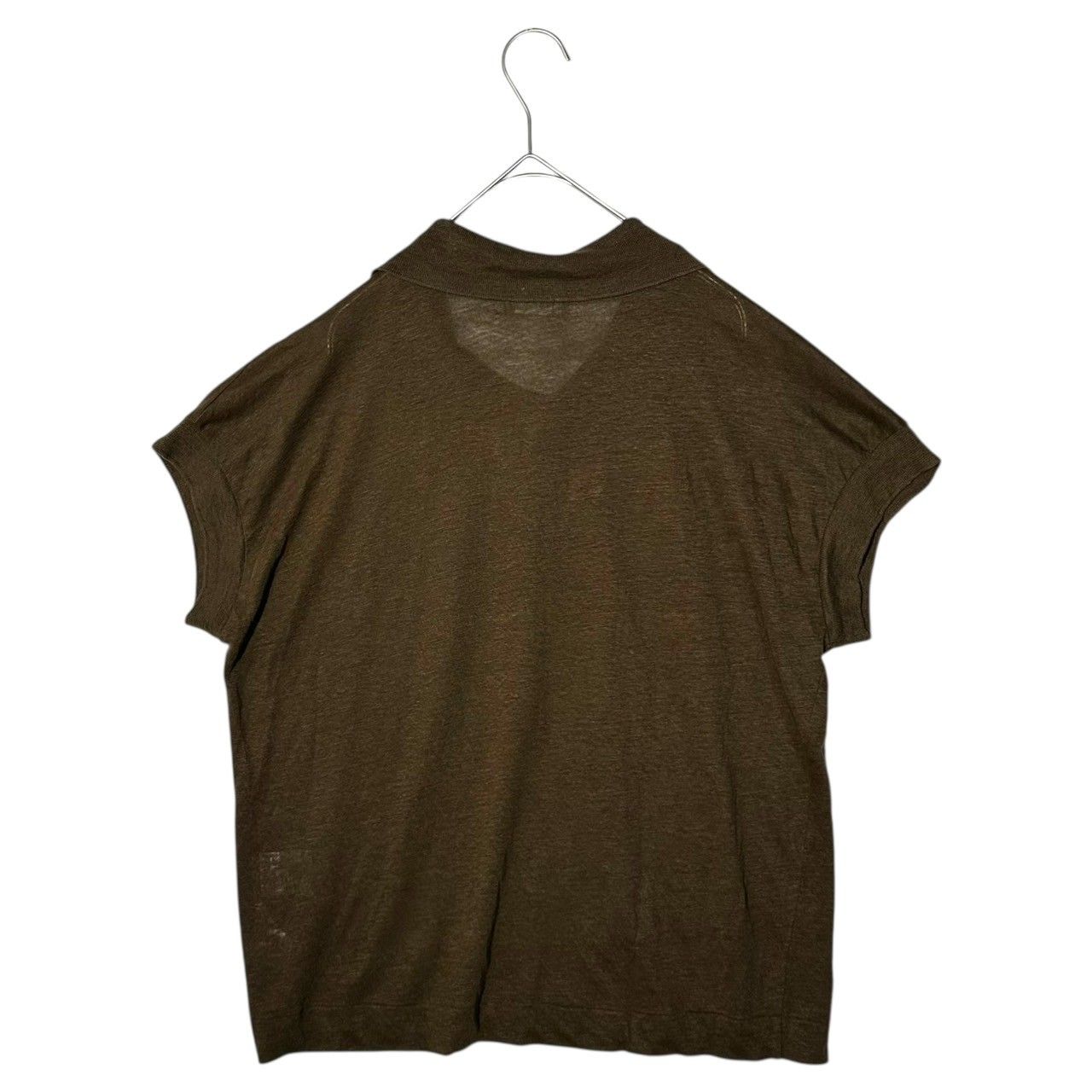 MARGARET HOWELL(マーガレットハウエル) Linen French sleeve polo
