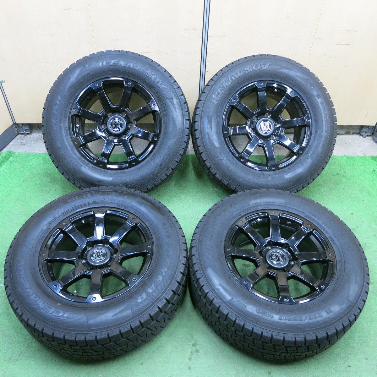 超バリ溝 キレイ 9.5分以上 LOXARNY ROCK KELLY MX 632 265|65R17 スタッドレス グッドイヤー アイスナビ SUV ロクサーニ 17インチ PCD139.7|6H 5043001ナス