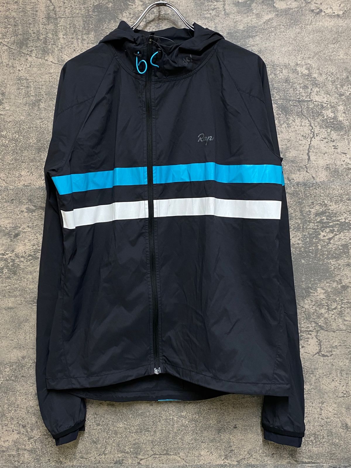 JN157 ラファ Rapha MEN’S SPRAY JACKET 長袖 ウィンドブレーカー 黒 L TEAM Sky
