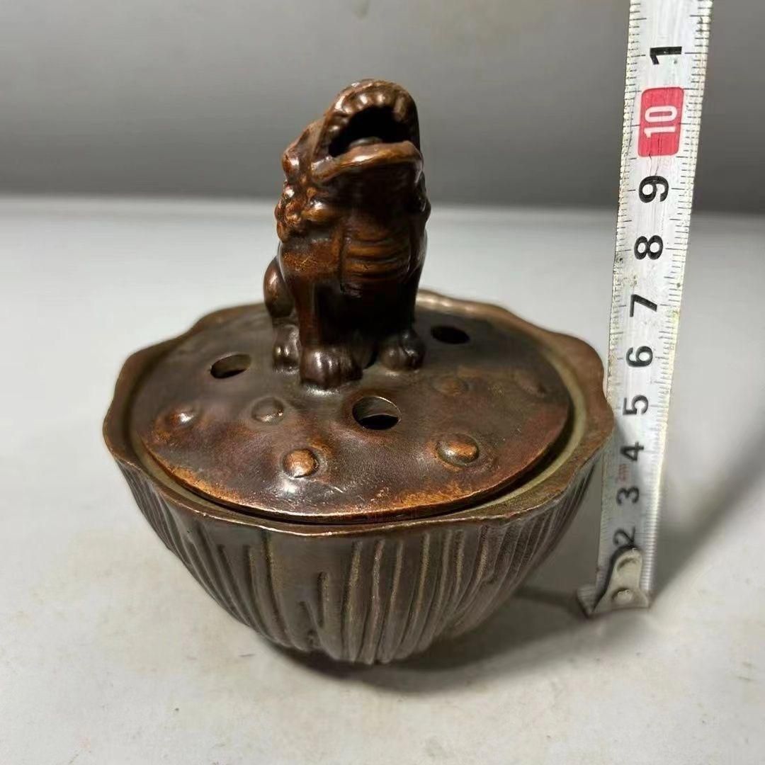 銅細工 龍鳳薫香炉 盤香薫炉 香道具 装飾品 工芸品 美術品 置物