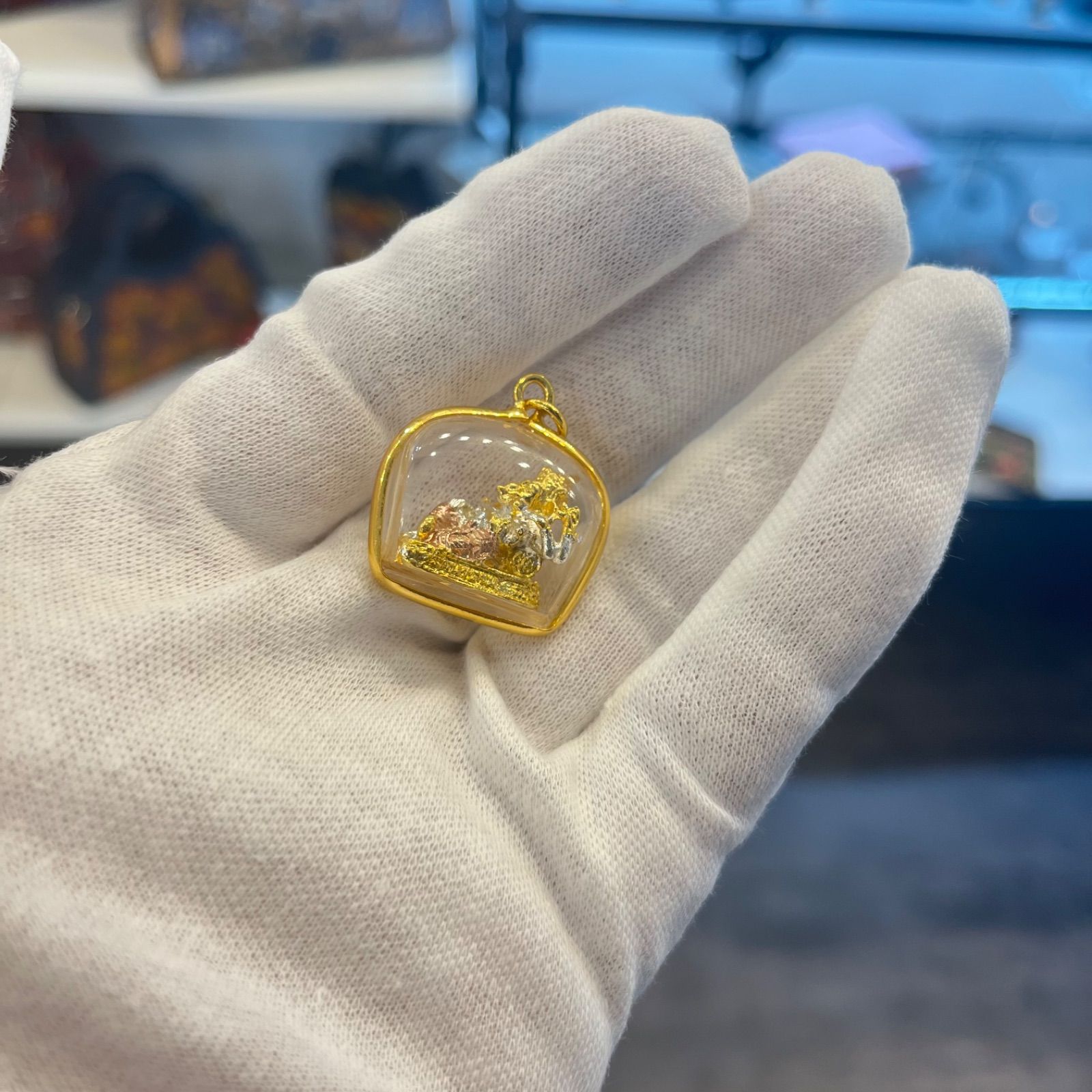 プラクルアン ピンクガネーシャ ピンクガネーシア お守り タイ 縁起物