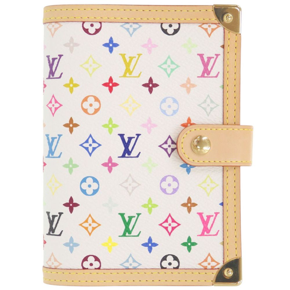 ルイ ヴィトン アジェンダPM R20896 モノグラムマルチカラーキャンバス ブロン 手帳カバー LV 0363 LOUIS VUITTON