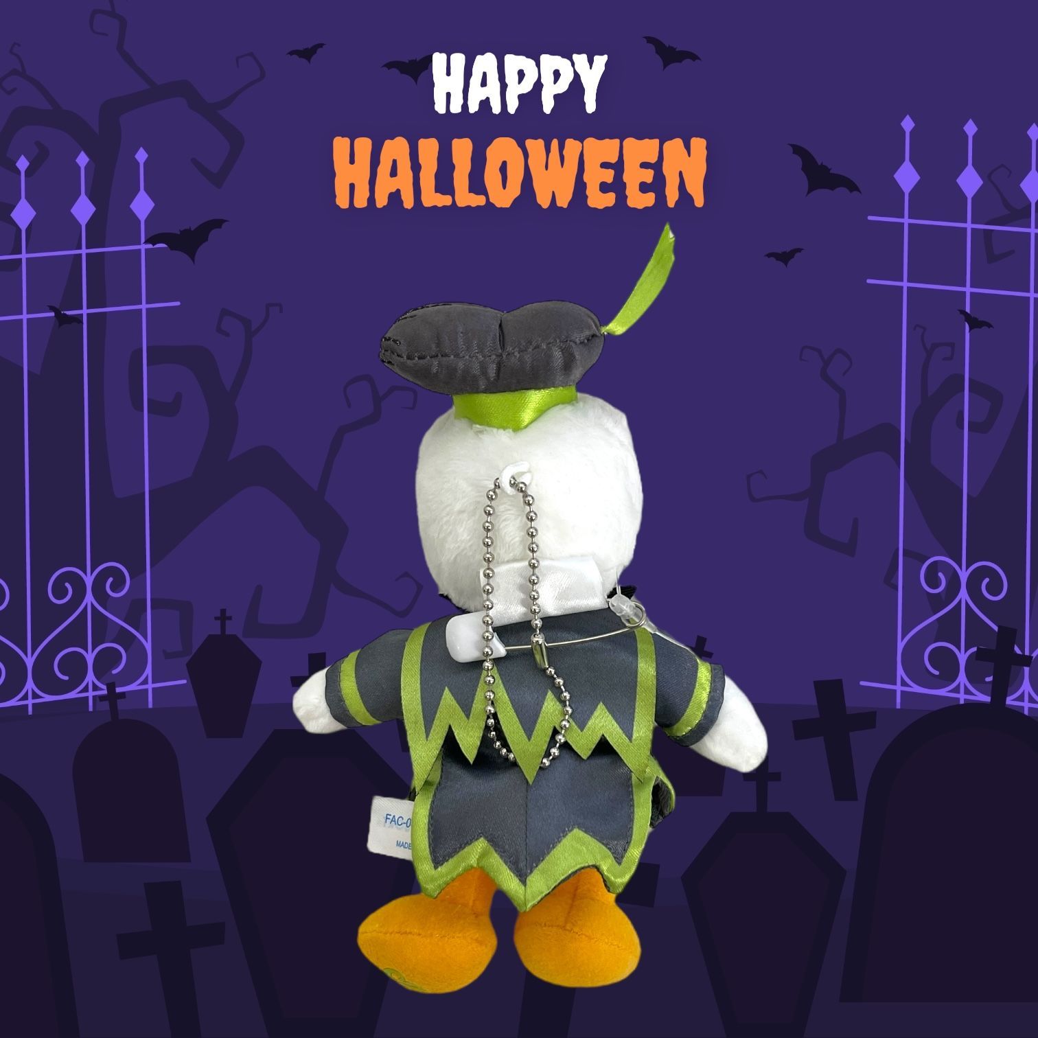 ディズニー ハロウィン 2025【ドナルド】ぬいぐるみバッジ 東京