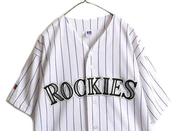 お得なクーポン配布中!】 90s USA製 MLB ラッセル ロッキーズ