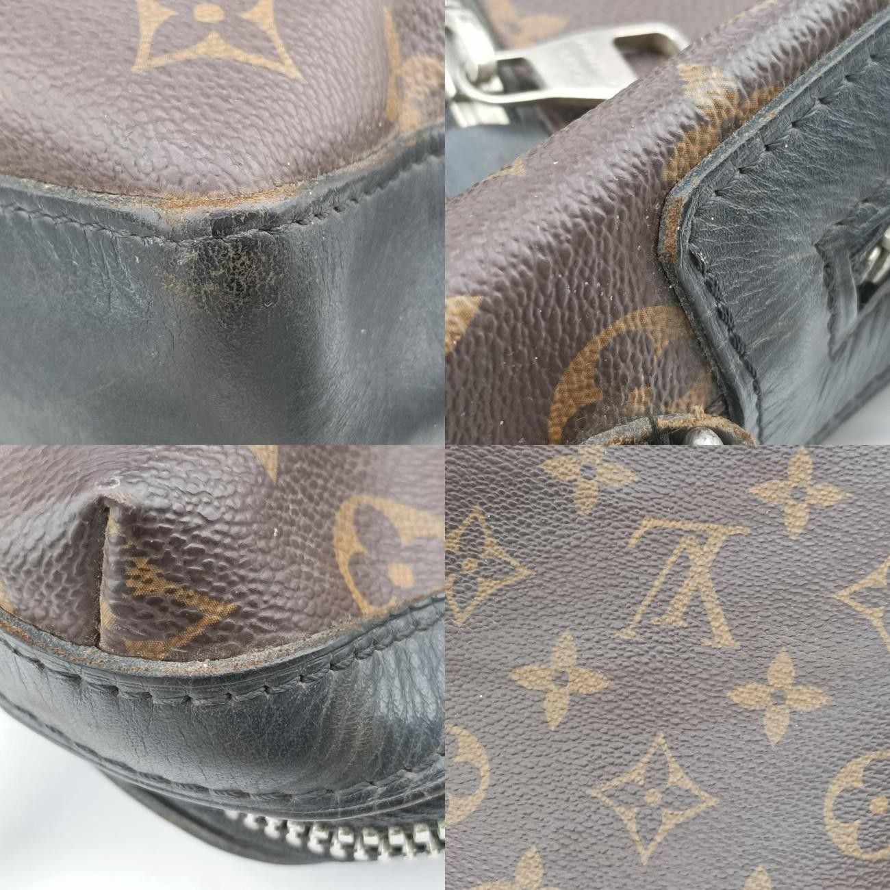 Vuittonトーレスモノグラム ブラウン系×ブラックモノグラムマカサー×カーフレザーM40387SR4130