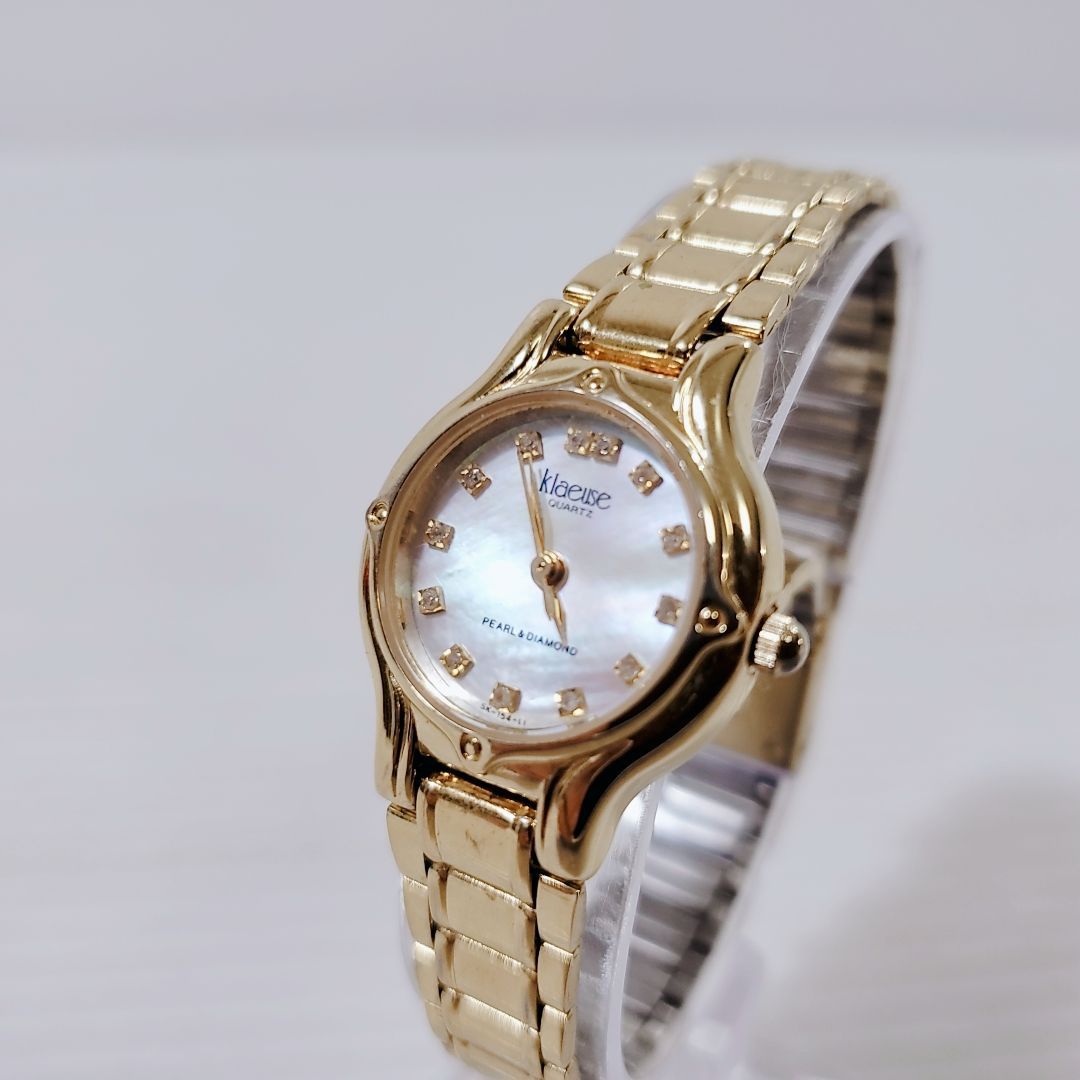 klaeuse レディース腕時計 Pearl DIAMOND SK-154-L1