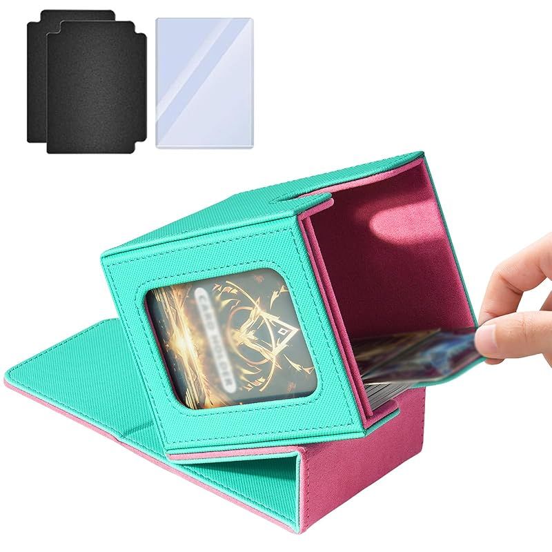 新品】 デッキケース トレカケース「 100枚 x マグネット閉じ x 防水