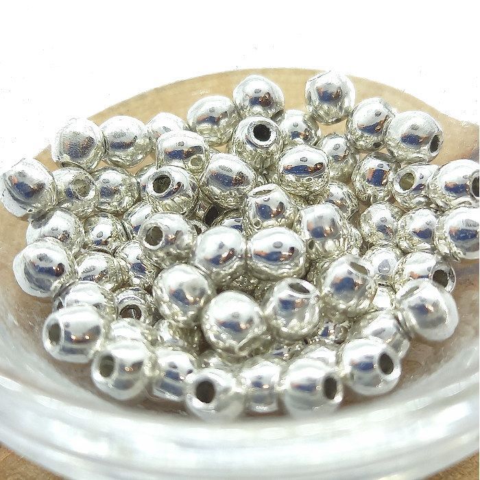 シルバー無垢ビーズ 2.5mm穴無垢シルバービーズ | Beads NAPI