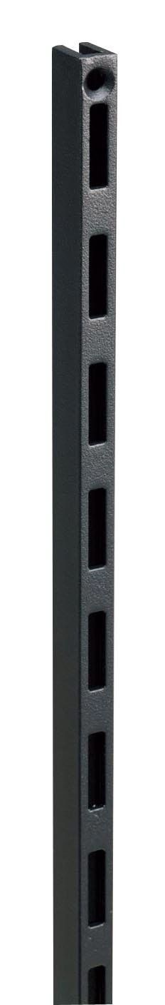 色: ブラック】ウッドワン カナモノ 棚柱 ブラック シングル[長さ309mm