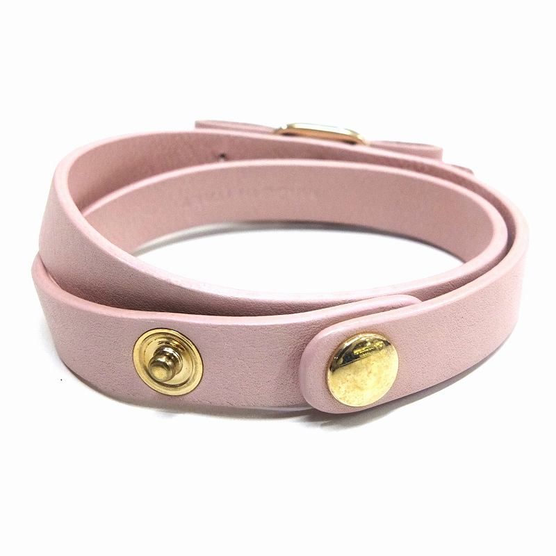 フェラガモ  リボン　二重　バングル フェラガモ Salvatore Ferragamo ヴァラリボン ブレスレット 2連