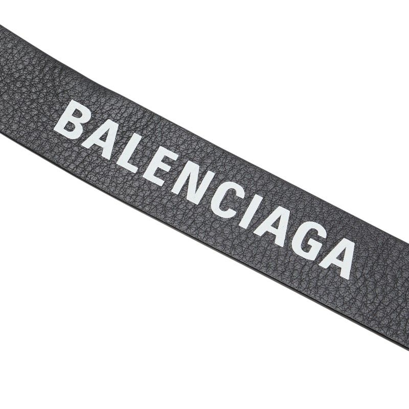 バレンシアガ エブリデイ ベルト サイズ：95 518417 ブラック レザー  