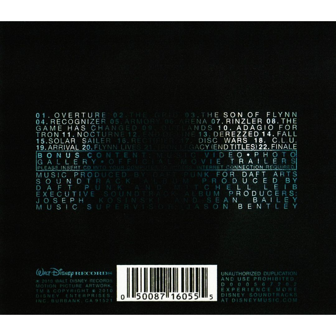 送料無料】 トロン : レガシー オリジナル・サウンドトラック CD