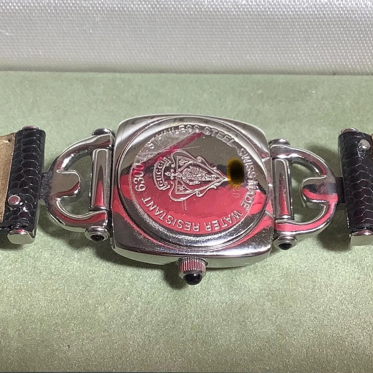 美品 GUCCI グッチ 腕時計 レディース 6300L 新品電池 稼動 楽天市場】【電池交換済み】GUCCI グッチ ホースビット 6300L
