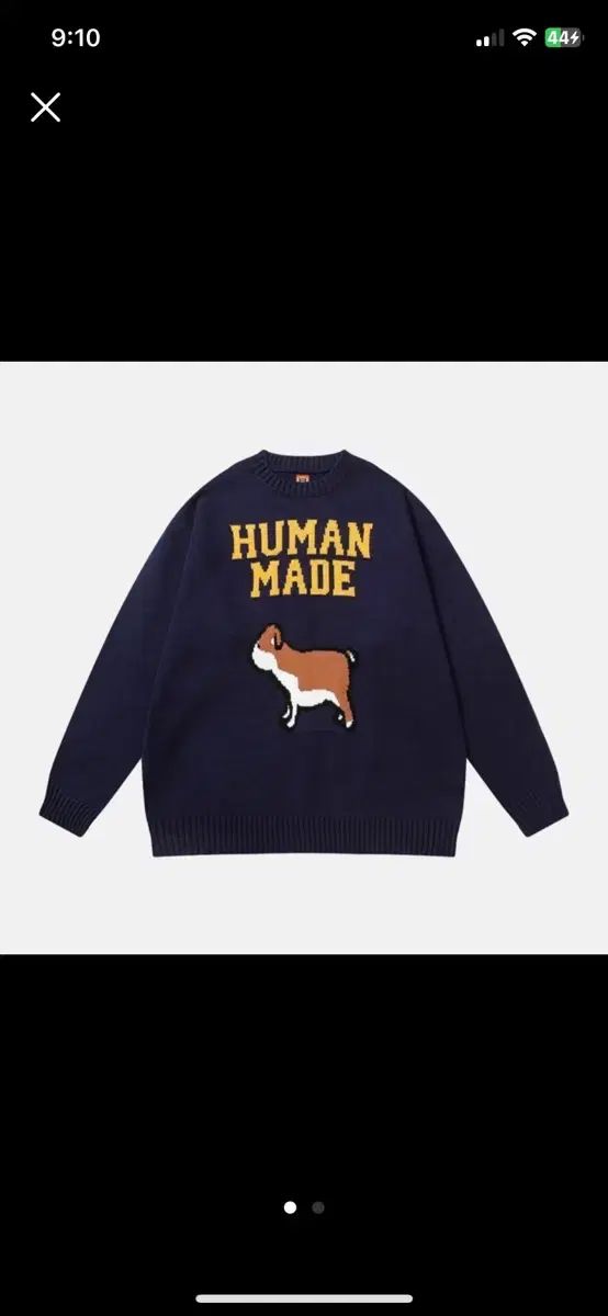 HUMAN MADE(ヒューマンメイド) ブルドッグ ニット セーター
