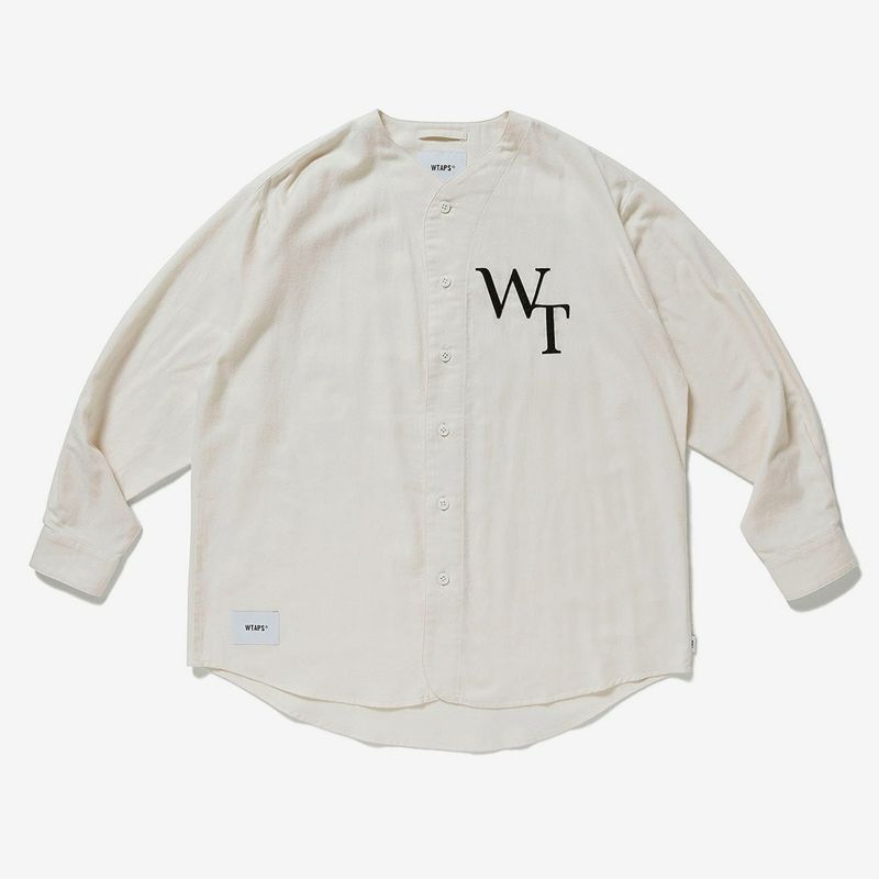 WTAPS＞LEAGUE 02 / LS / COTTON. TWILL. LEAGUE シャツ 222TQDT-SHM05 ...