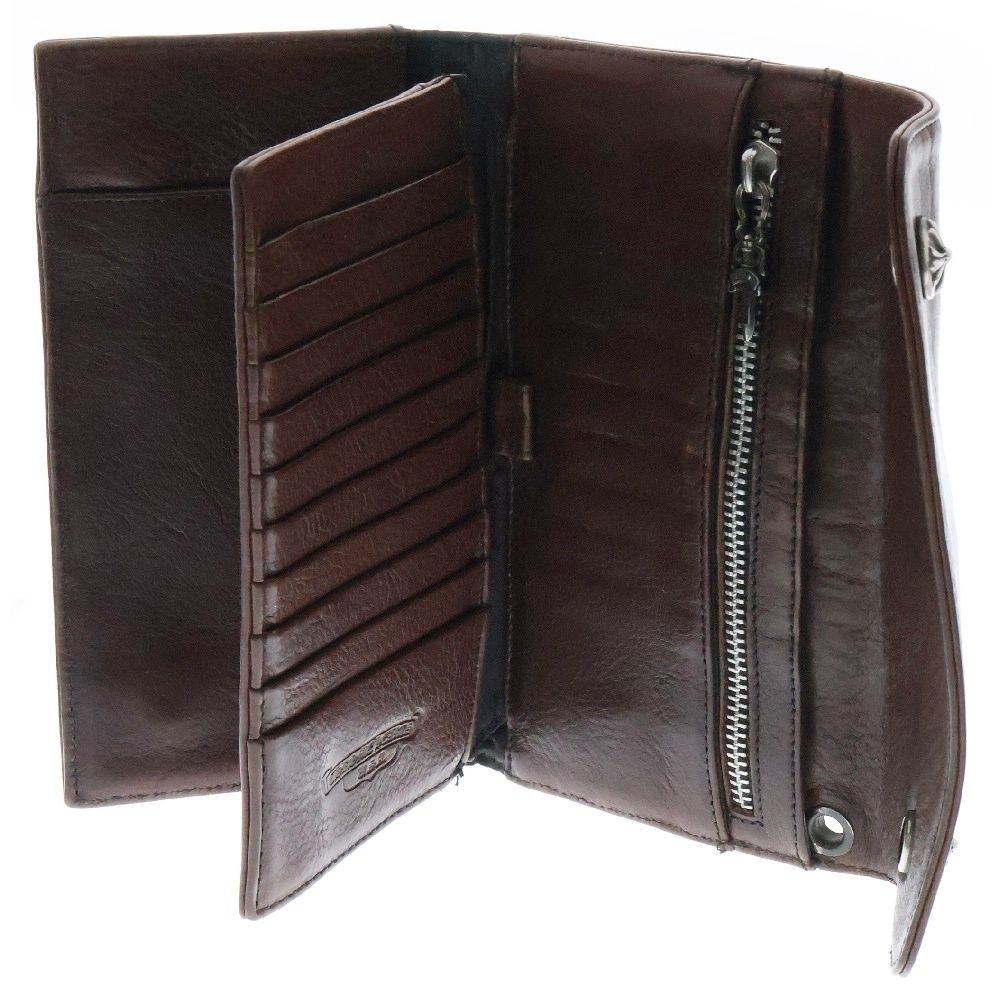 CHROME HEARTS (クロムハーツ) WAVE ウェーブ レザーウォレット 財布