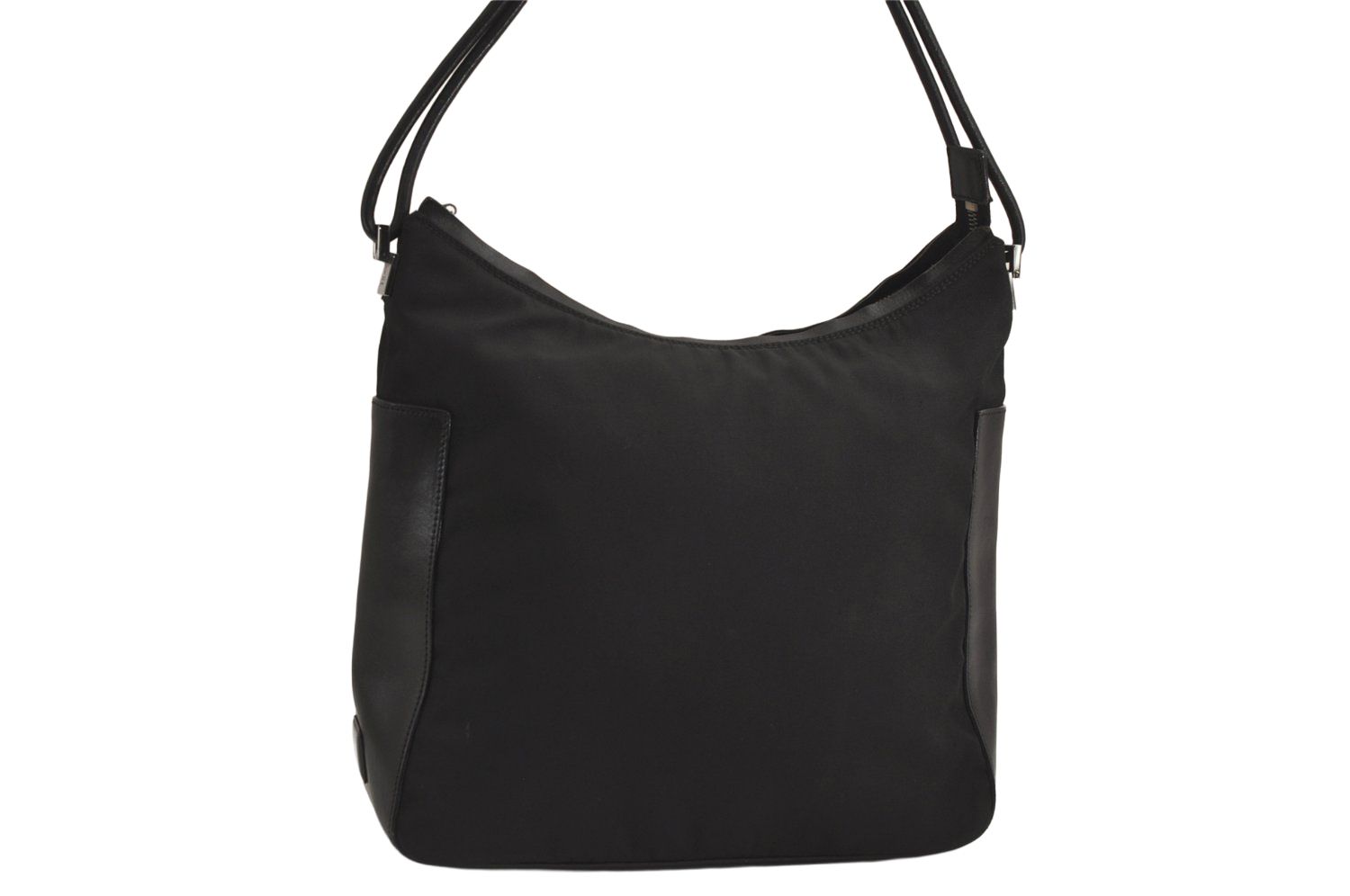 GUCCI グッチ ショルダーハンドバッグ 財布 ナイロン レザー 0013766 ブラック 5992M