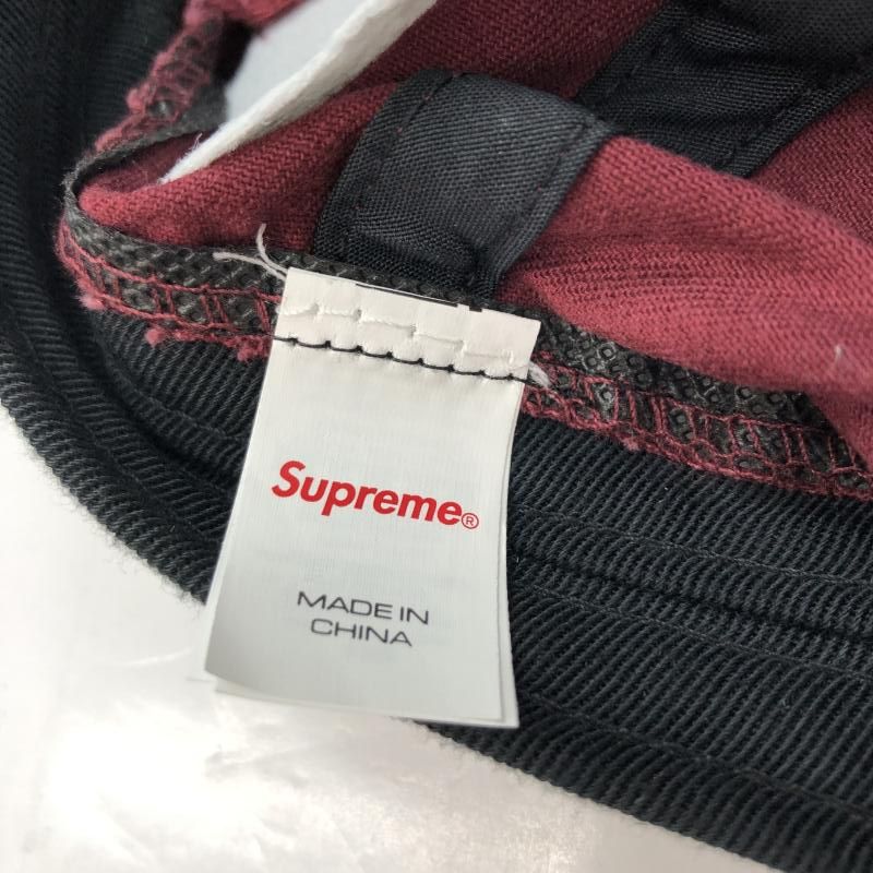 中古】Supreme Leather Applique キャップ 赤 シュプリーム[91
