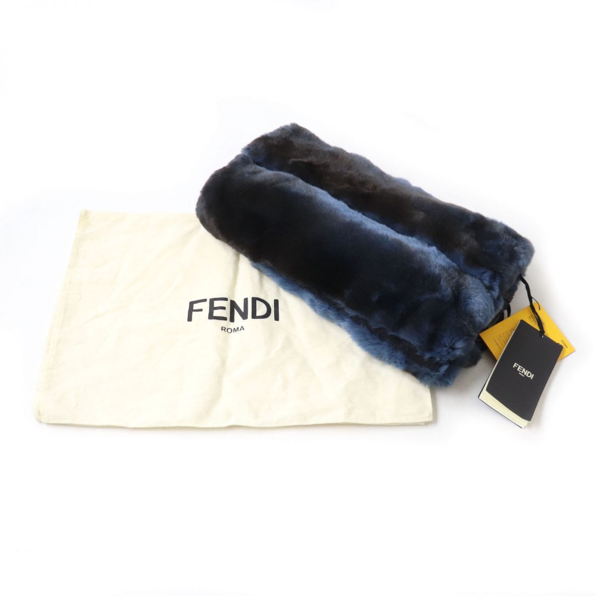 未使用品☆FENDI フェンディ 毛皮 オリラグファー×シルク ニット ...