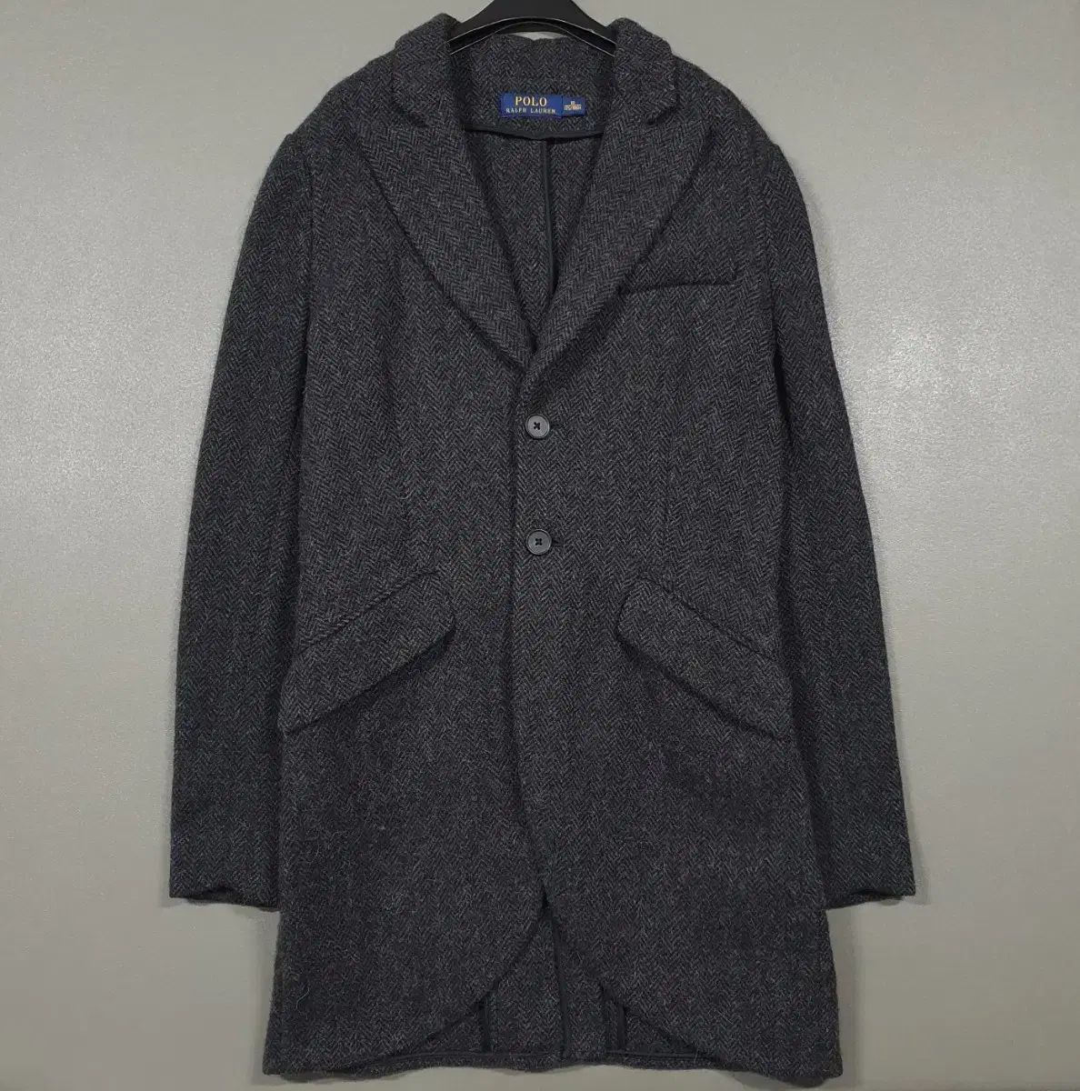 ポロ Ralph Lauren ラルフローレン レディース チャコール ヘリンボーン ウール ブレザー ツイード ジャケット