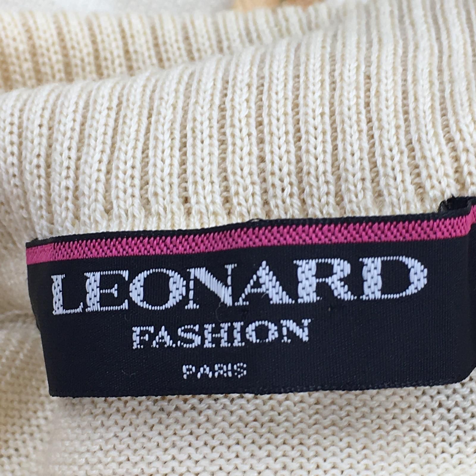 LEONARD レオナール 花柄 タートルネックニット sizeL