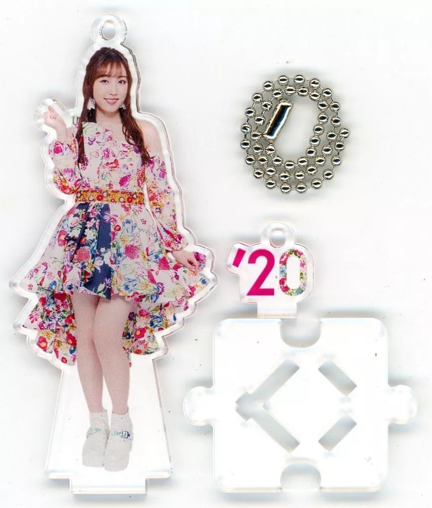 モーニング娘。　譜久村聖　フィギュアスタンドキーホルダー　20点セット 中古】雑貨 譜久村聖 フィギュアスタンドキーホルダー