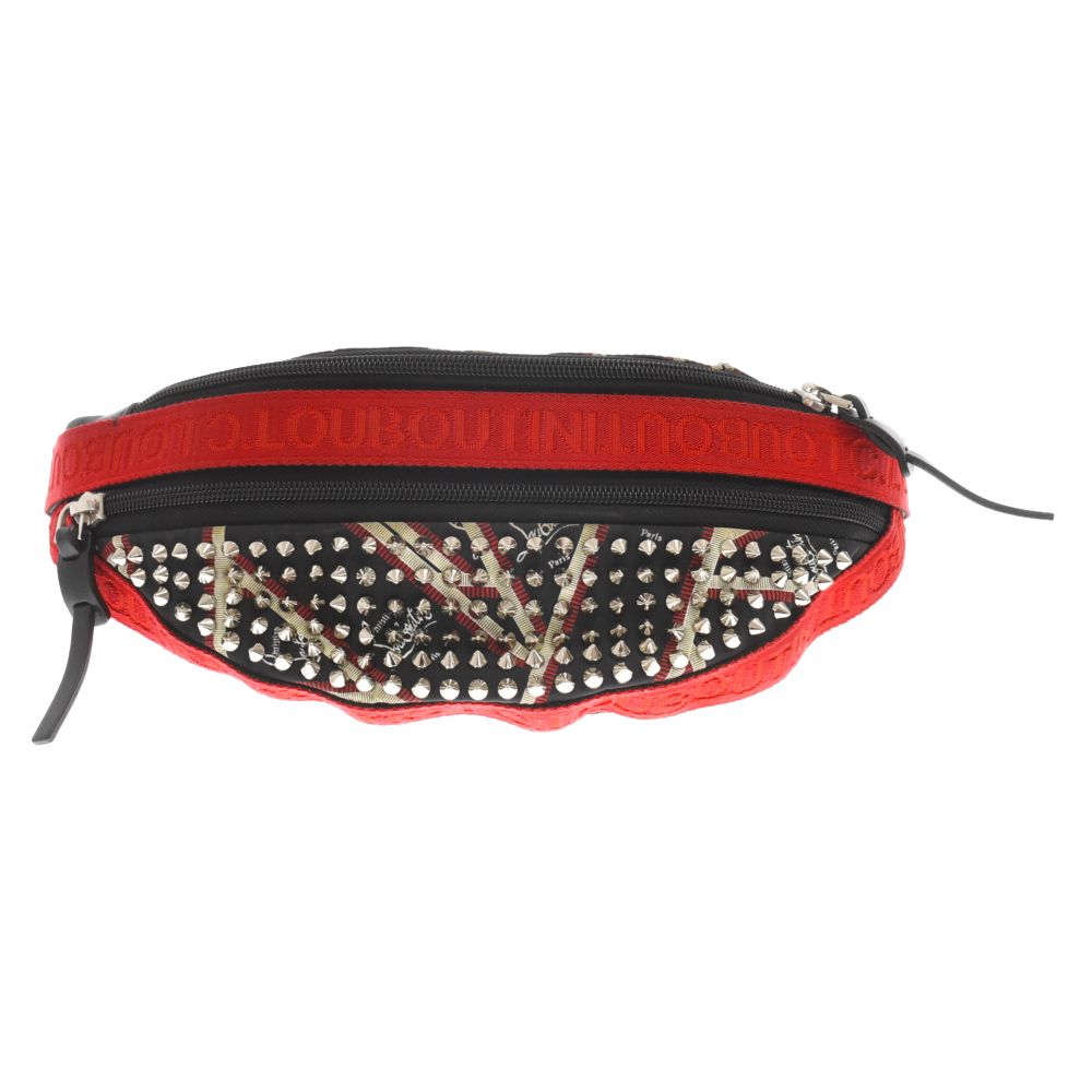 新品 ルブタン PARISNYC スタッズ ボディバッグ Funky - クロスボディバッグ - カーフレザー - ブラック