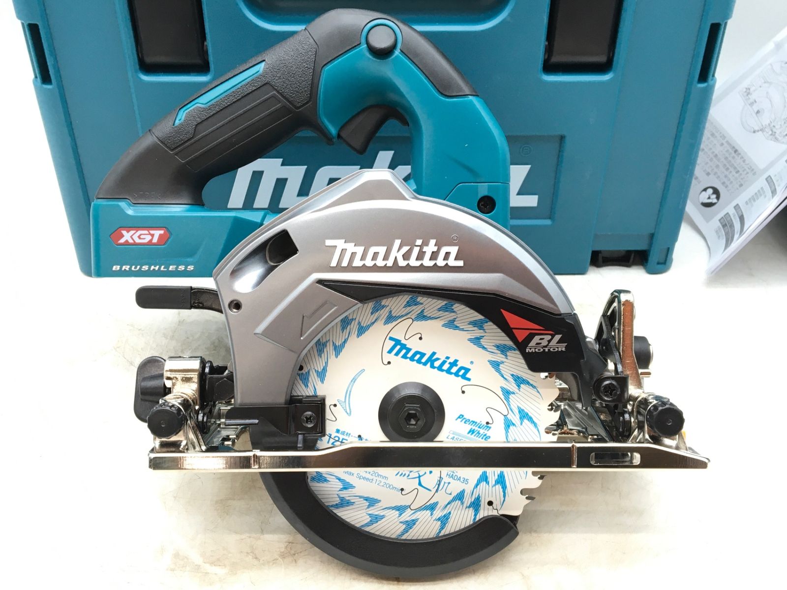 領収書発行可】☆Makita/マキタ 40vmax125mm充電式マルノコ/青 