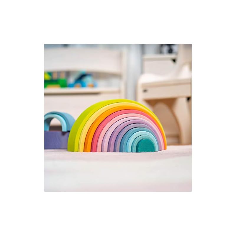 grimms木製カラフル虹アーチセット アーチレインボー（大