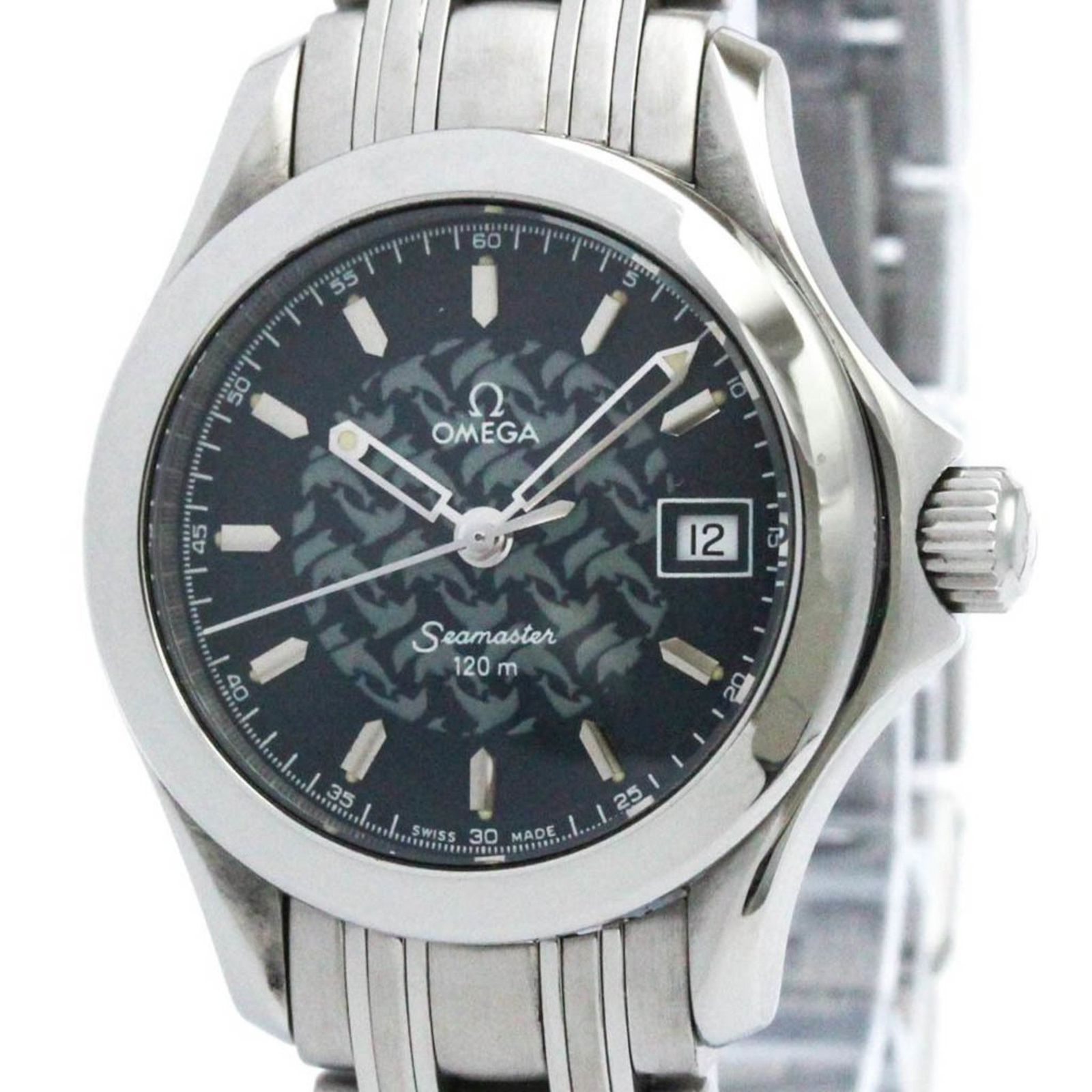 オメガ OMEGA シーマスター 120M ジャックマイヨール 2002 ステンレススチール クォーツ レディース 時計 2588.80 外装仕上げ済み