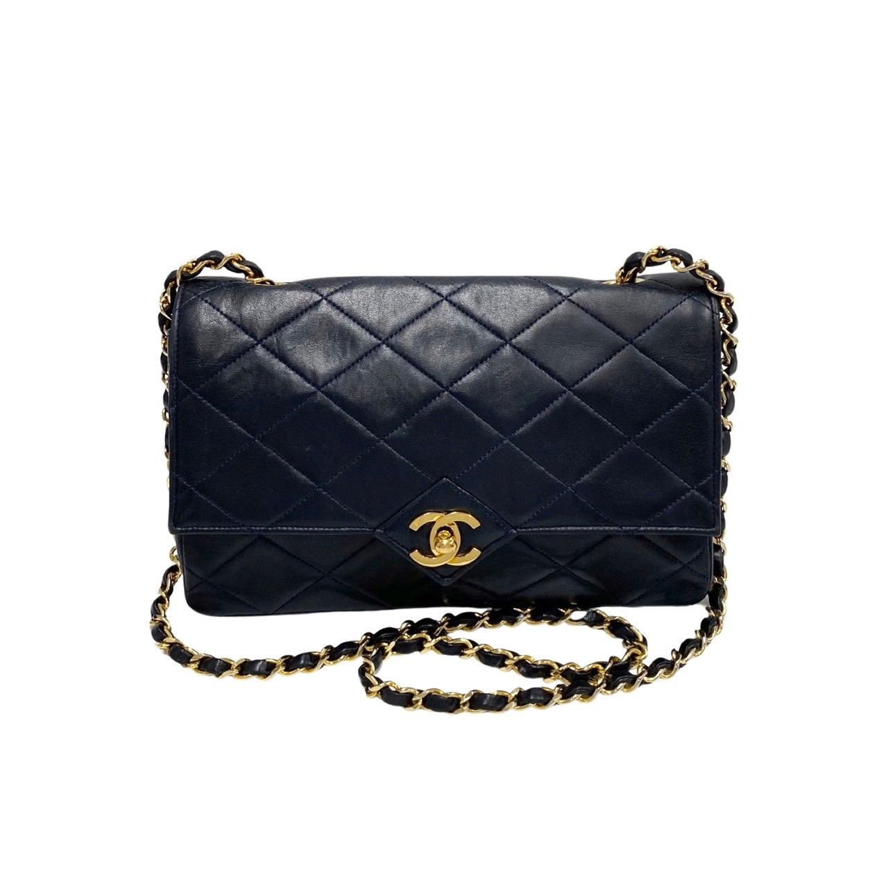 極美品 CHANEL マトラッセ ラムスキン チェーン ショルダー シール付 CHANEL 極 美品 シール有 0番台 シャネル マトラッセ ラムスキン