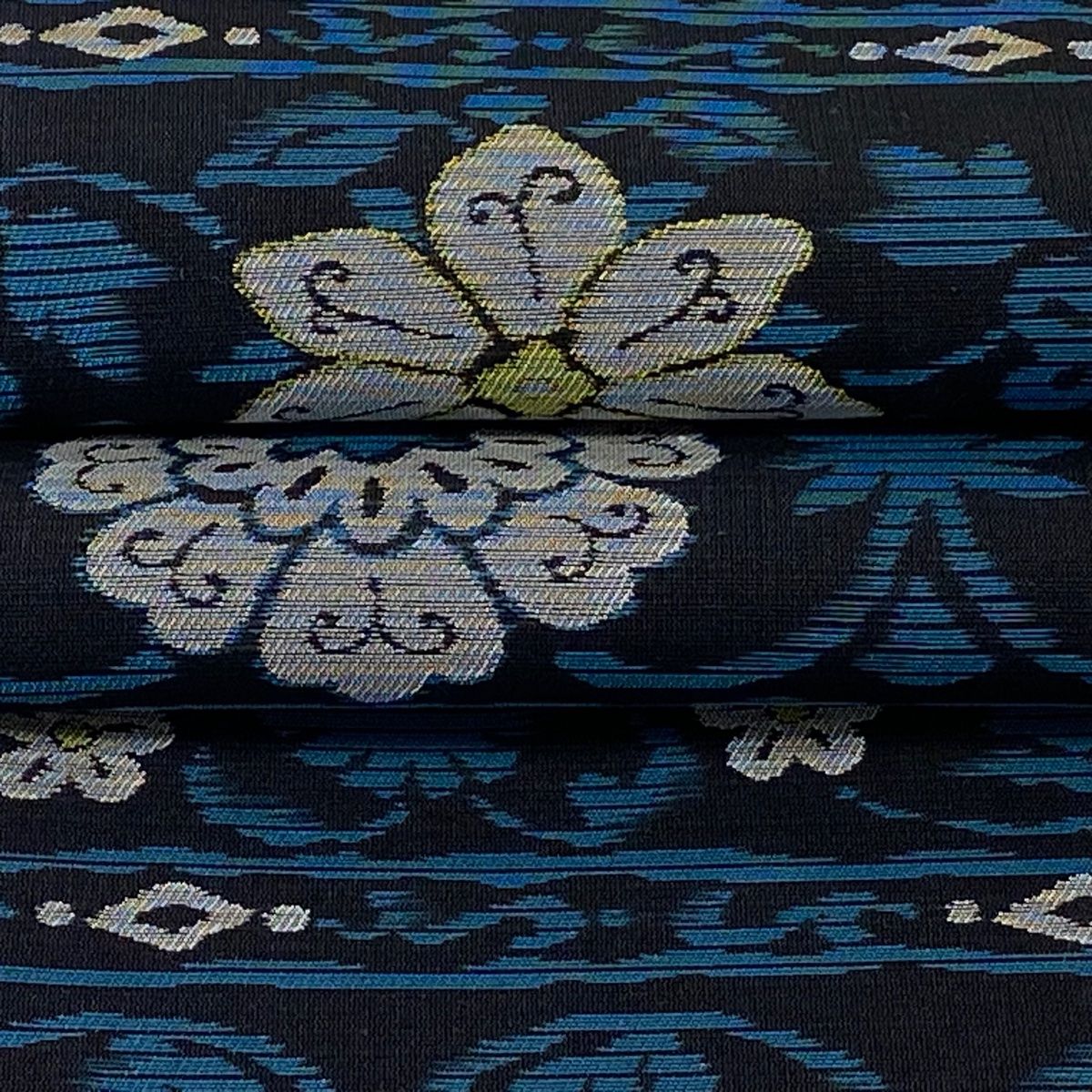 【新品】菱屋善兵衛 謹製　袋帯　花柄　縞　黒　アレンジ 楽天市場】菱屋 帯の通販