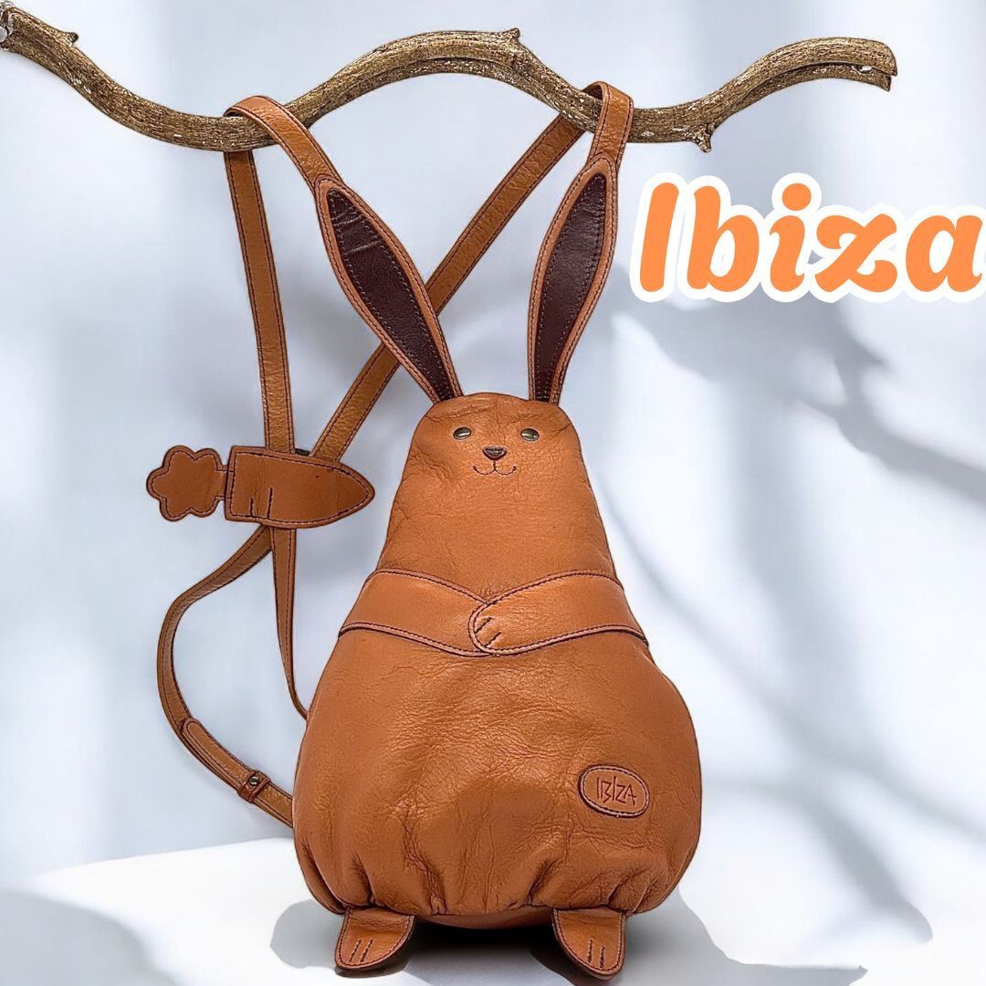 【極希少】IBIZA イビサ レザー リュック ブラウン アニマル 極希少】IBIZA イビサ レザー リュック ブラウン アニマル