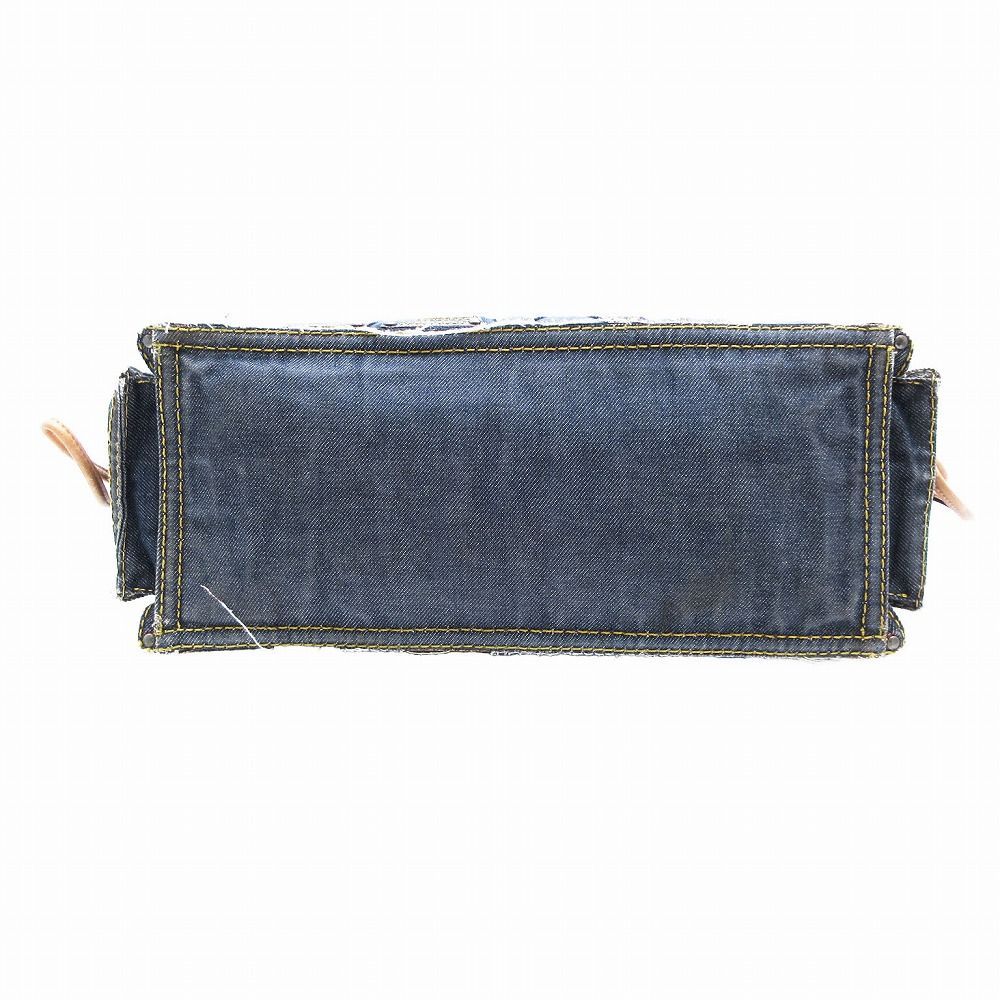LOEWE ロエベ ショッパートート デニム レザー アナグラム ロゴ
