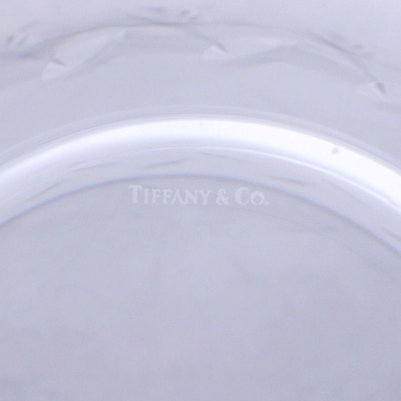 ティファニー TIFFANY & CO. クリスタルボウル 皿 食器 リーフカット 