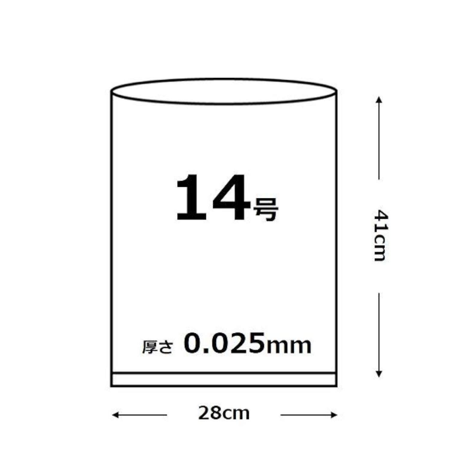 新着商品】透明100P 0.025mm 14号 ポリバックひも付規格袋 オルディ